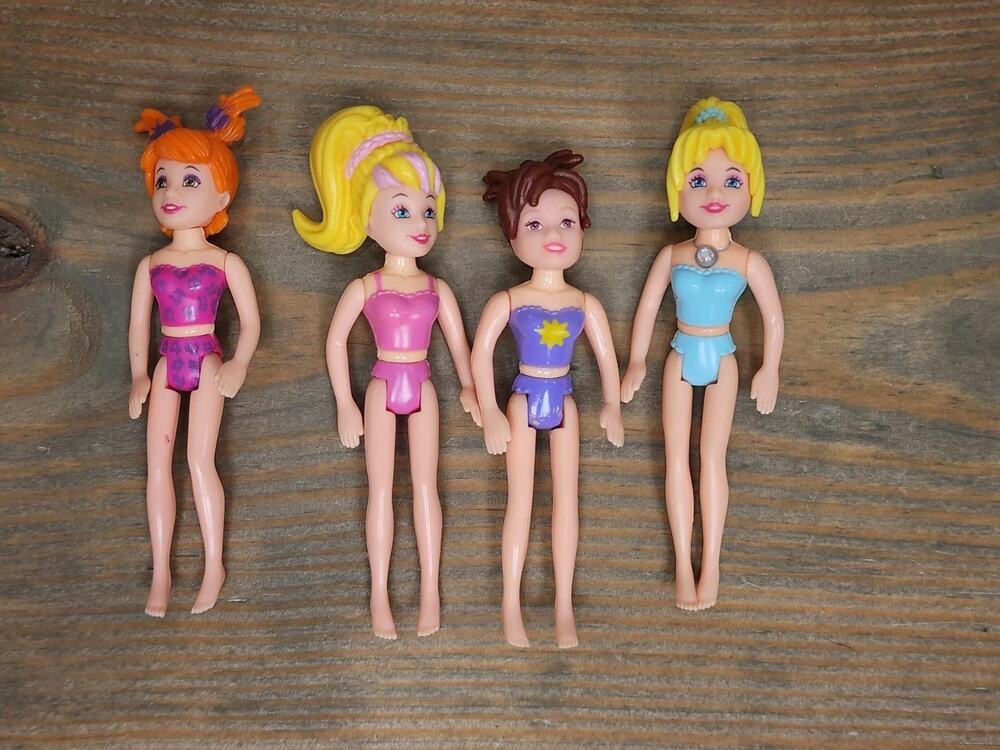 Polly Pocket Doll Lot Of 4